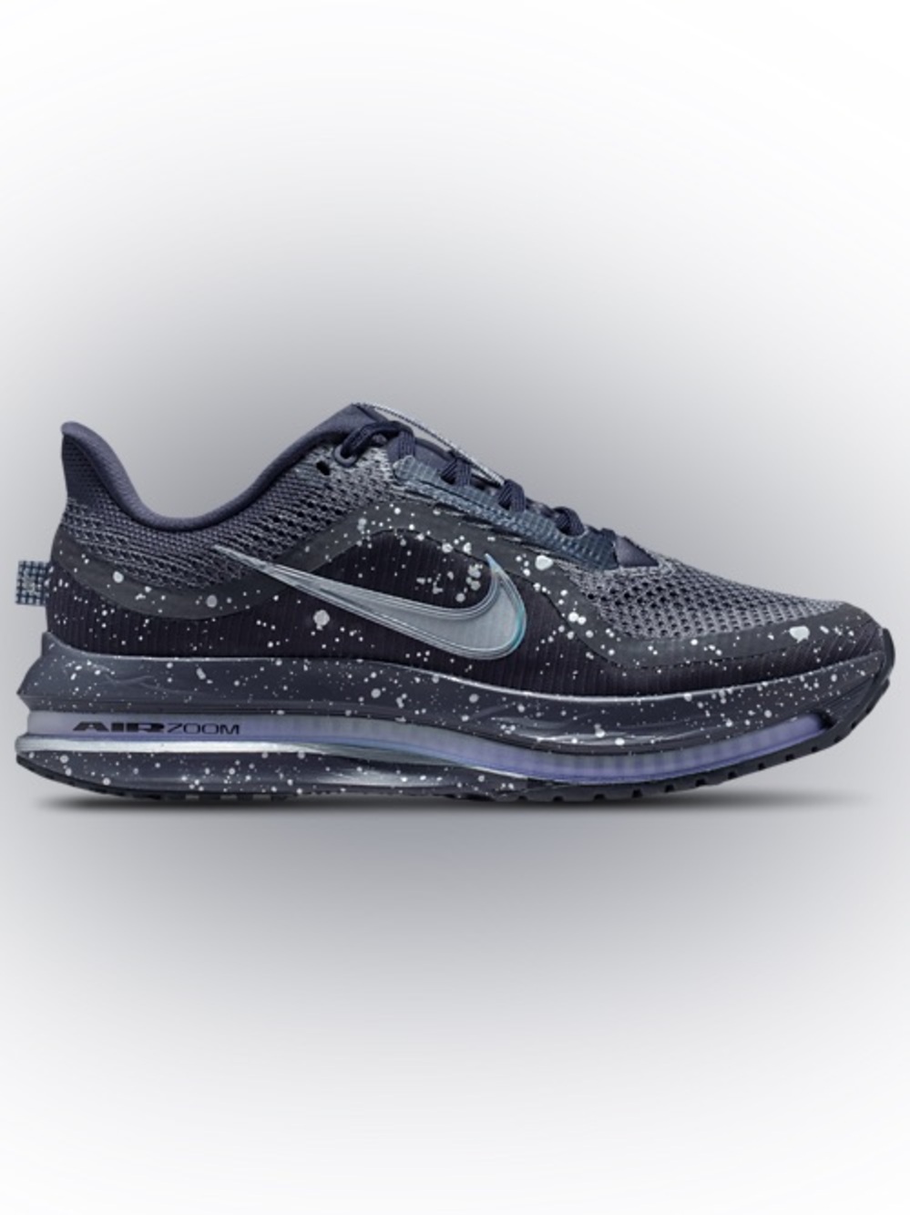 Nike Men’s Pegasus premium Black Metalic Silver Sm Air Zoom Running Shoe Sz 10.5